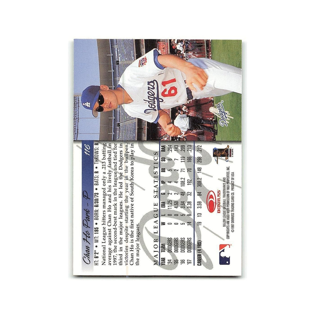 Chan Ho Park 1998 Donruss #116 Los Angeles Dodgers Baseball Card NM