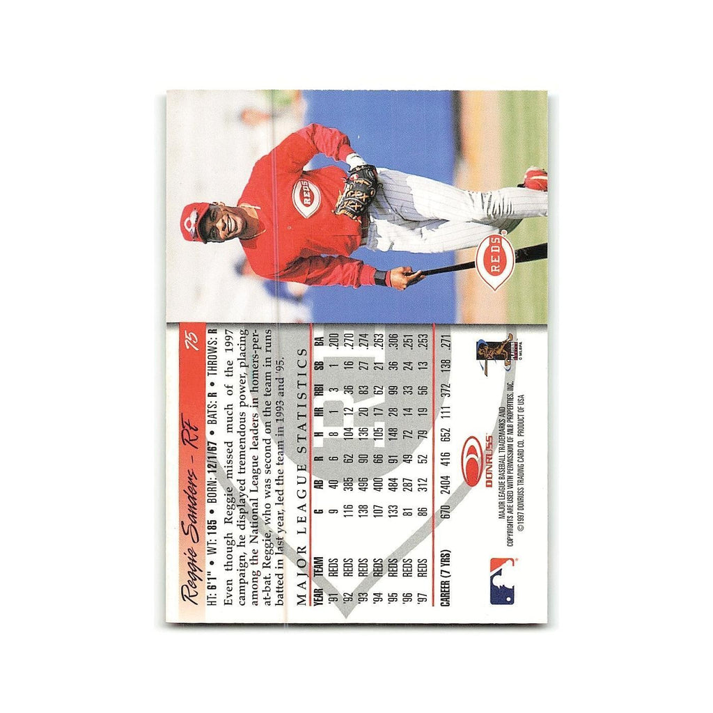 Reggie Sanders 1998 Donruss #75 Cincinnati Reds Baseball Card NM