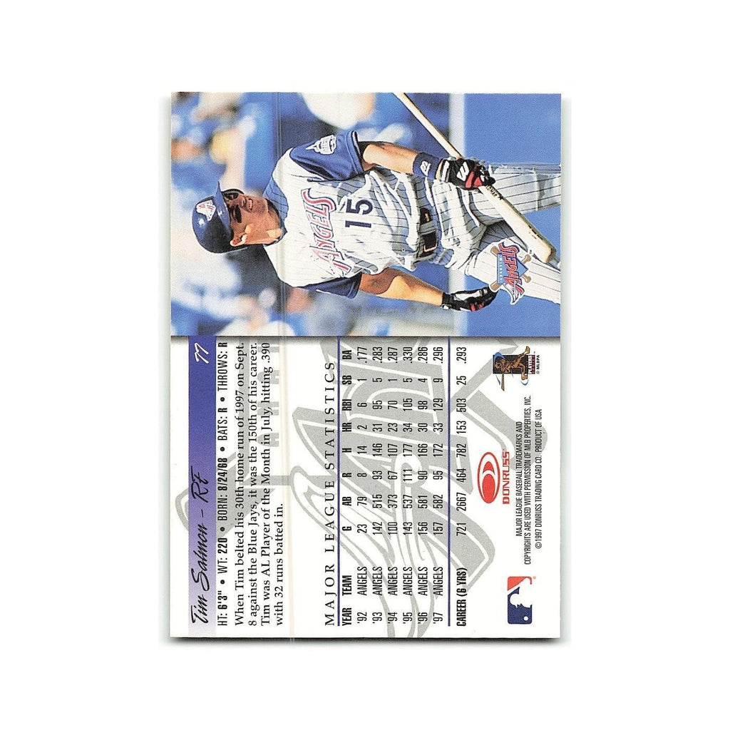 Tim Salmon 1998 Donruss #77 Anaheim Angels Baseball Card NM