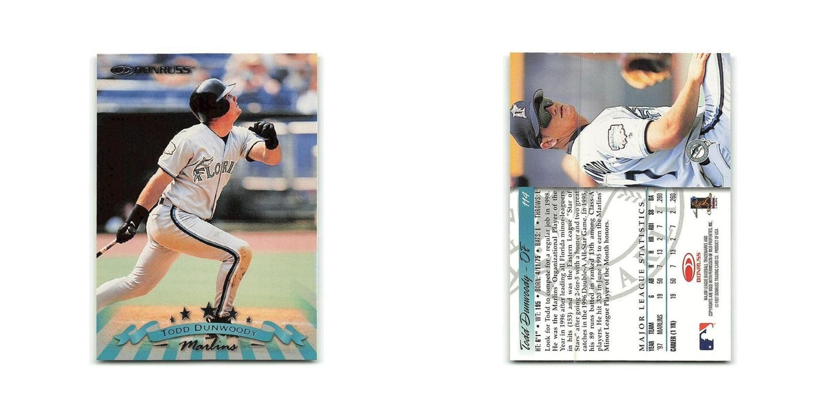 Todd Dunwoody 1998 Donruss #114 Florida Marlins Baseball Card NM