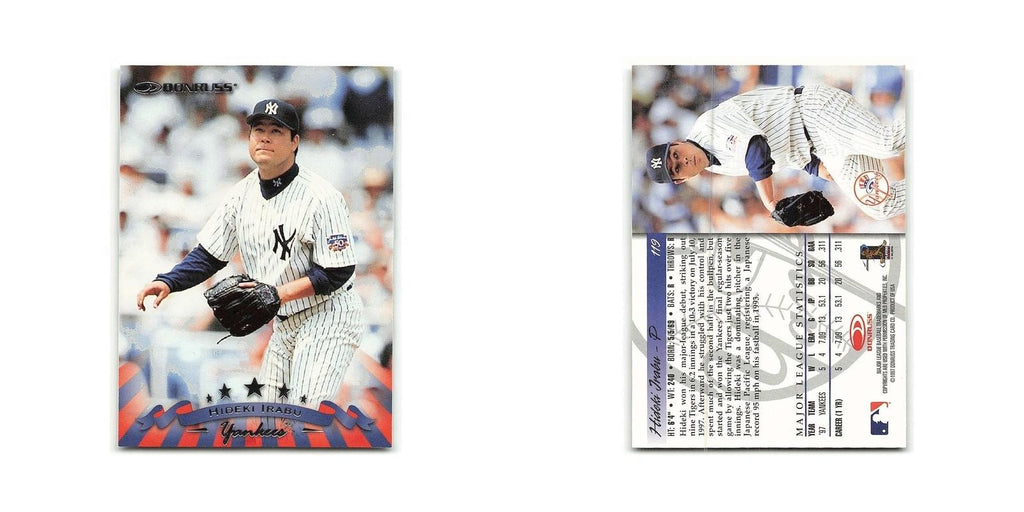 Hideki Irabu 1998 Donruss #119 New York Yankees Baseball Card NM