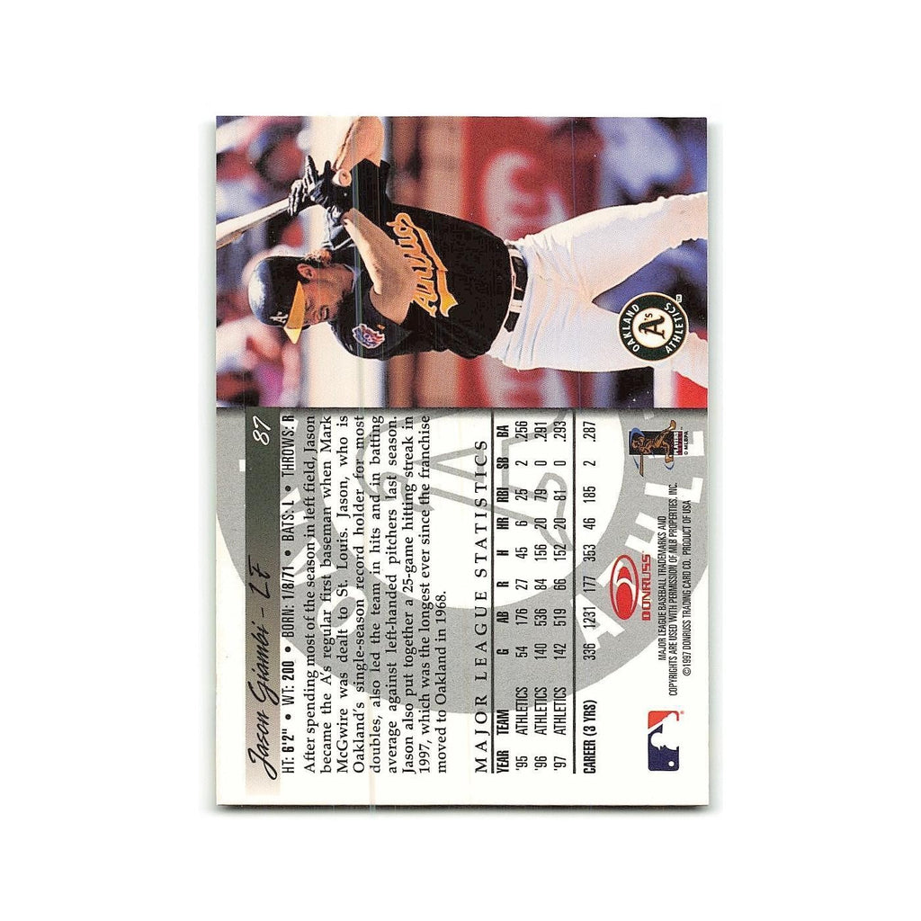 Jason Giambi 1998 Donruss #87 Oakland Athletics Baseball Card NM