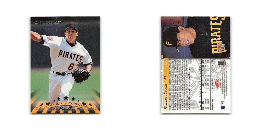 Francisco Cordova 1998 Donruss #120 Pittsburgh Pirates Baseball Card NM