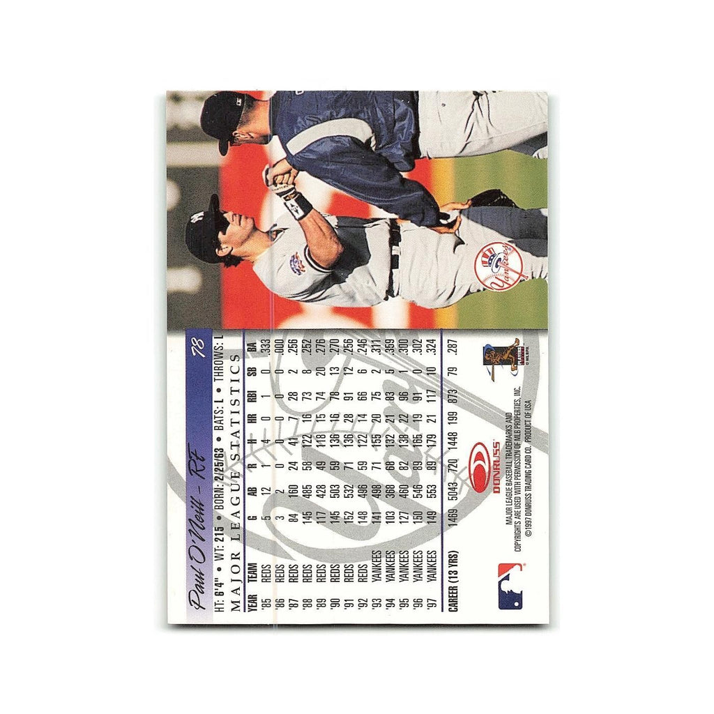 Paul O'Neill 1998 Donruss #78 New York Yankees Baseball Card NM