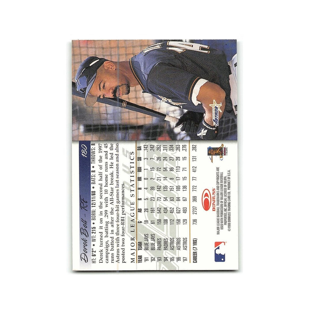 Derek Bell 1998 Donruss #180 Houston Astros Baseball Card NM