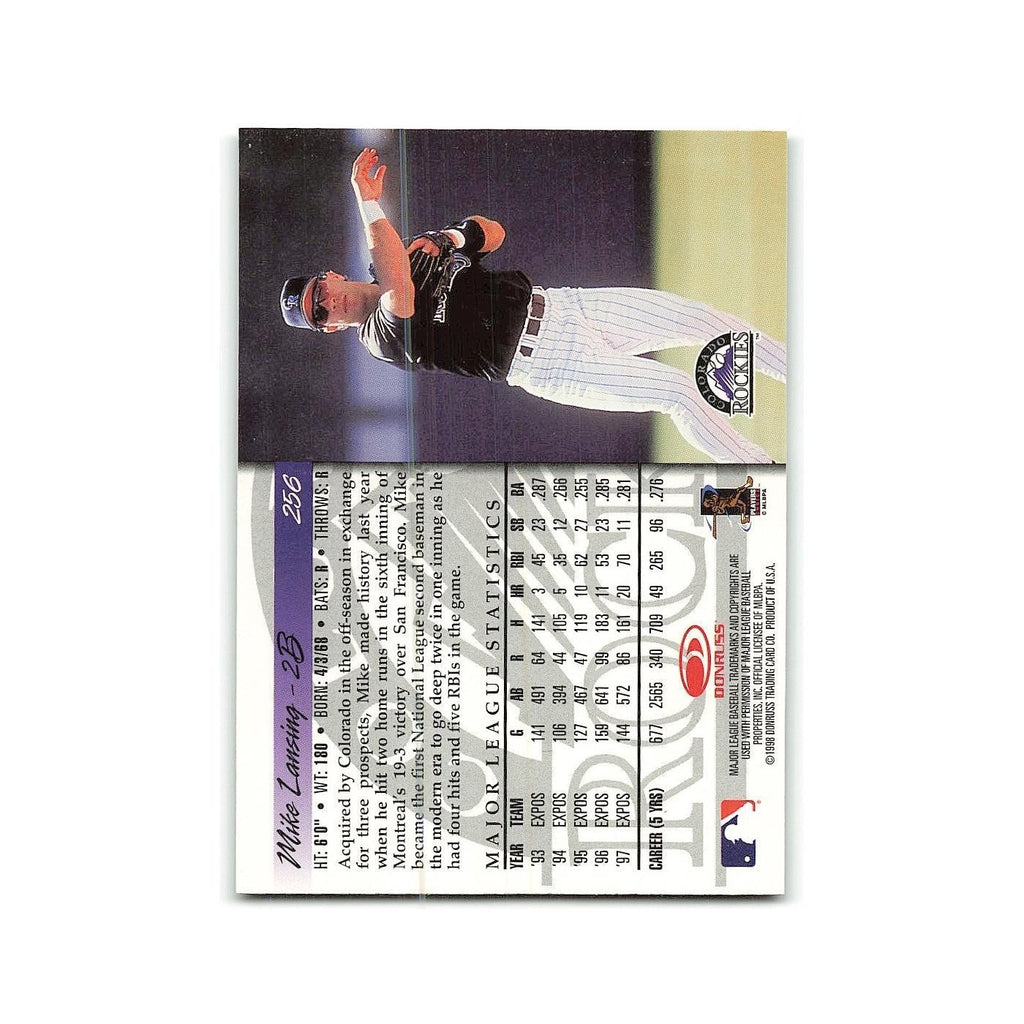 Mike Lansing 1998 Donruss #256 Colorado Rockies Baseball Card NM