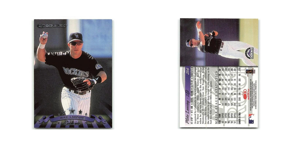 Mike Lansing 1998 Donruss #256 Colorado Rockies Baseball Card NM