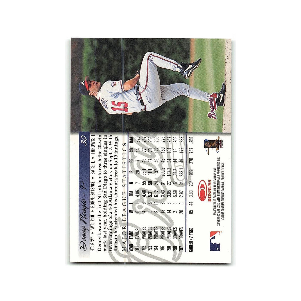 Denny Neagle 1998 Donruss #30 Atlanta Braves Baseball Card NM