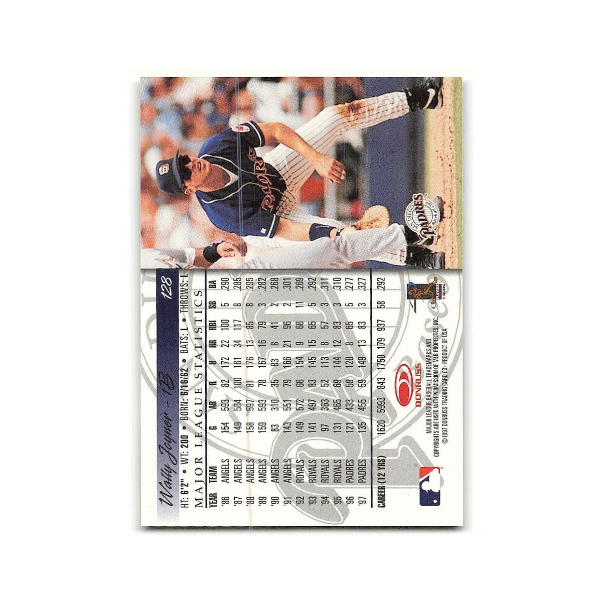 Wally Joyner 1998 Donruss #128 San Diego Padres Baseball Card NM