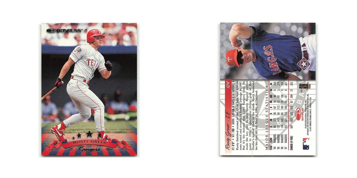 Rusty Greer 1998 Donruss #124 Texas Rangers Baseball Card NM