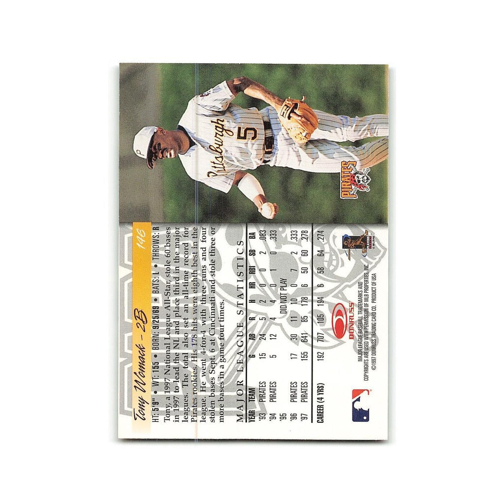 Tony Womack 1998 Donruss #146 Pittsburgh Pirates Baseball Card NM