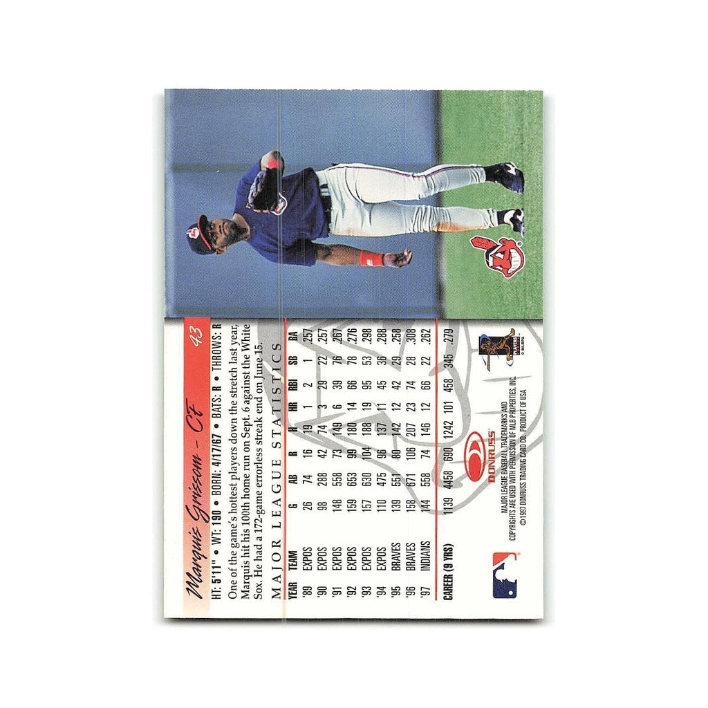 Marquis Grissom 1998 Donruss #43 Cleveland Indians Baseball Card NM
