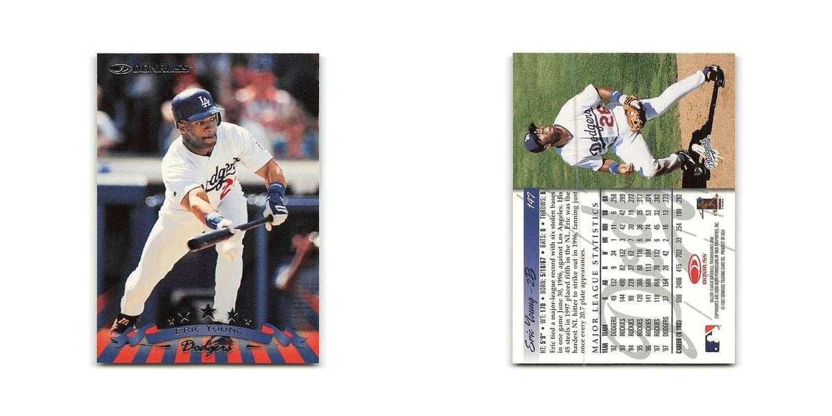 Eric Young 1998 Donruss #147 Los Angeles Dodgers Baseball Card NM