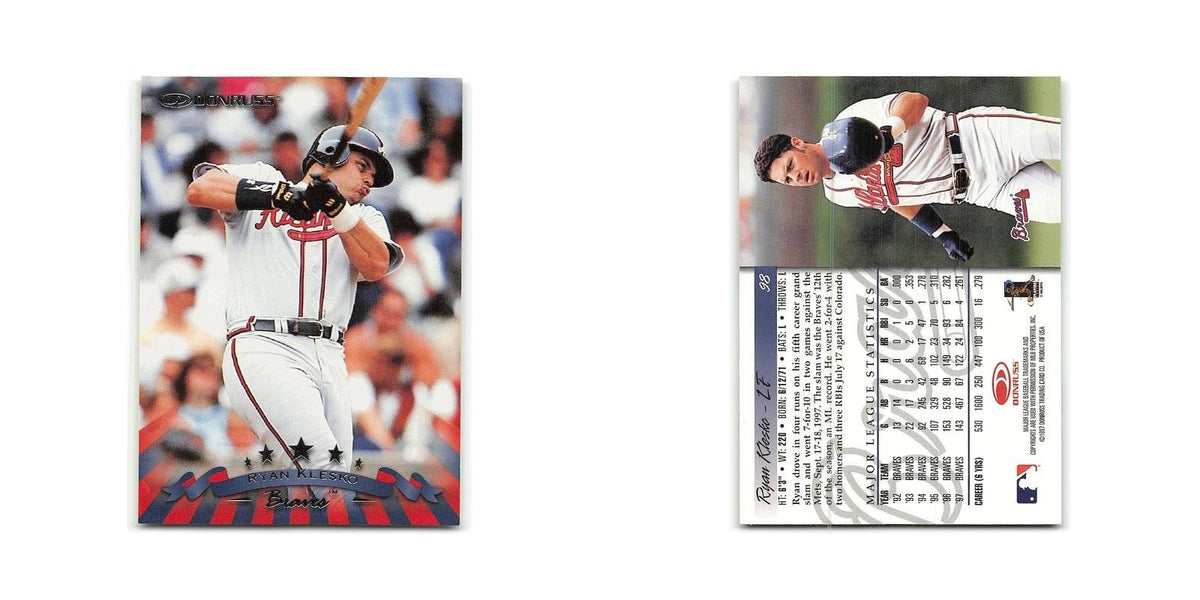 Ryan Klesko 1998 Donruss #98 Atlanta Braves Baseball Card NM