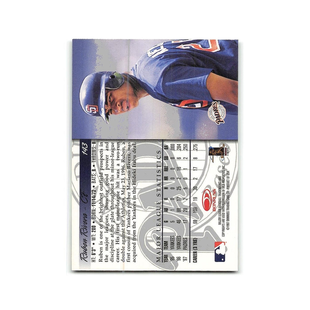 Ruben Rivera 1998 Donruss #143 San Diego Padres Baseball Card NM