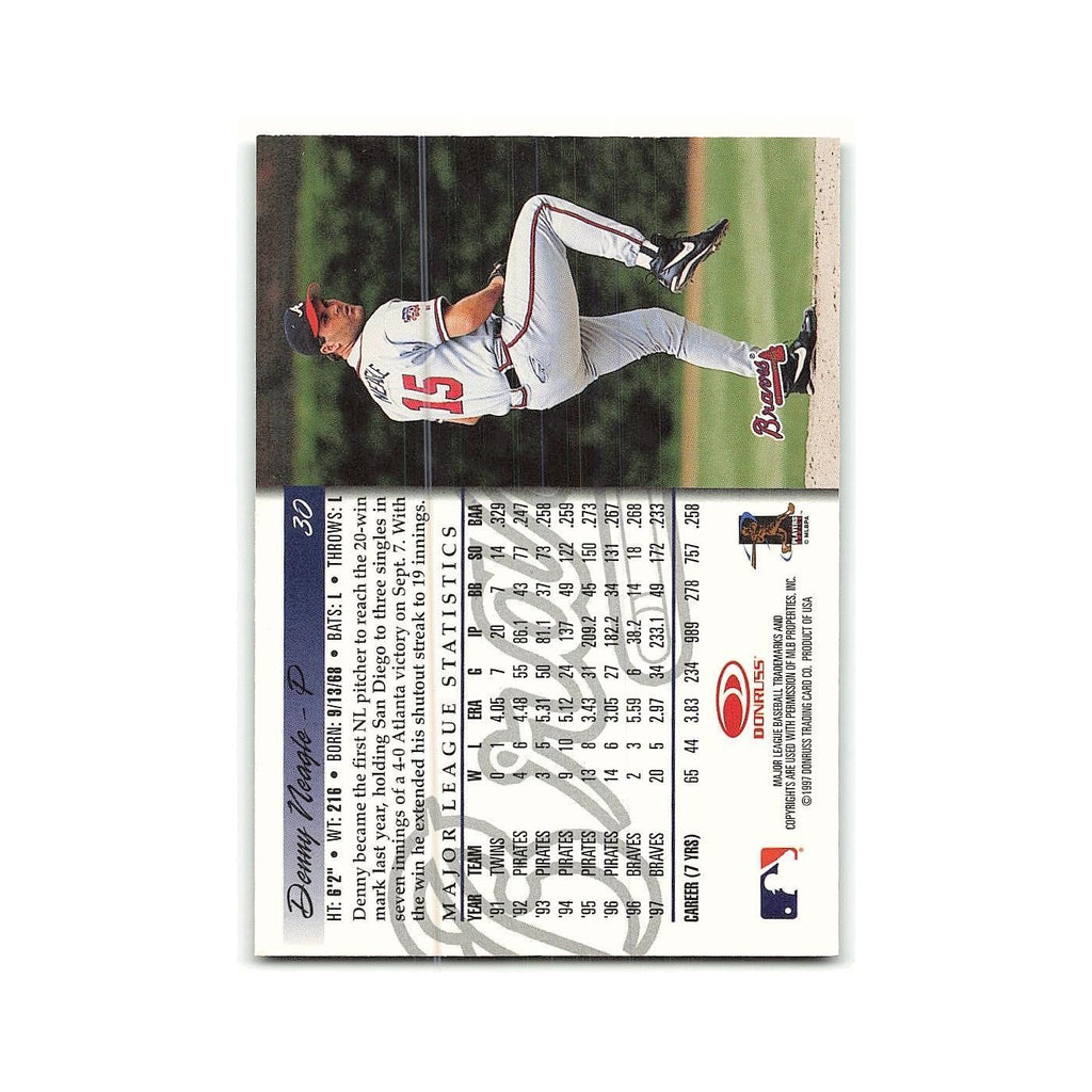 Denny Neagle 1998 Donruss #20 Atlanta Braves Baseball Card NM