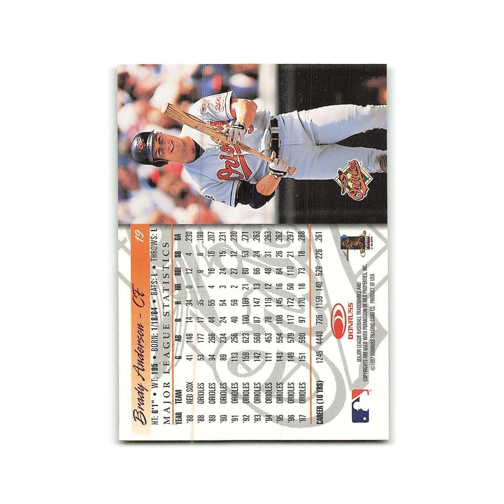 Brady Anderson 1998 Donruss #19 Baltimore Orioles Baseball Card NM