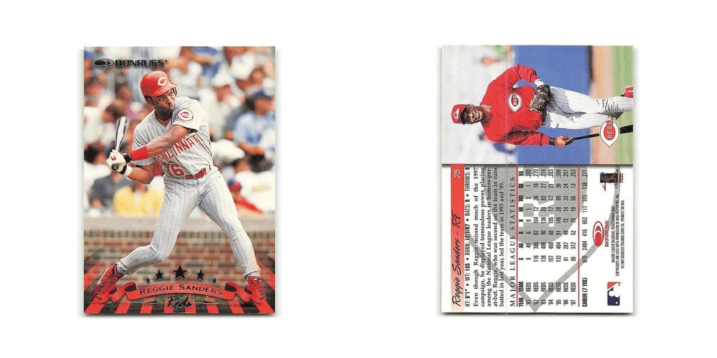 Reggie Sanders 1998 Donruss #75 Cincinnati Reds Baseball Card NM