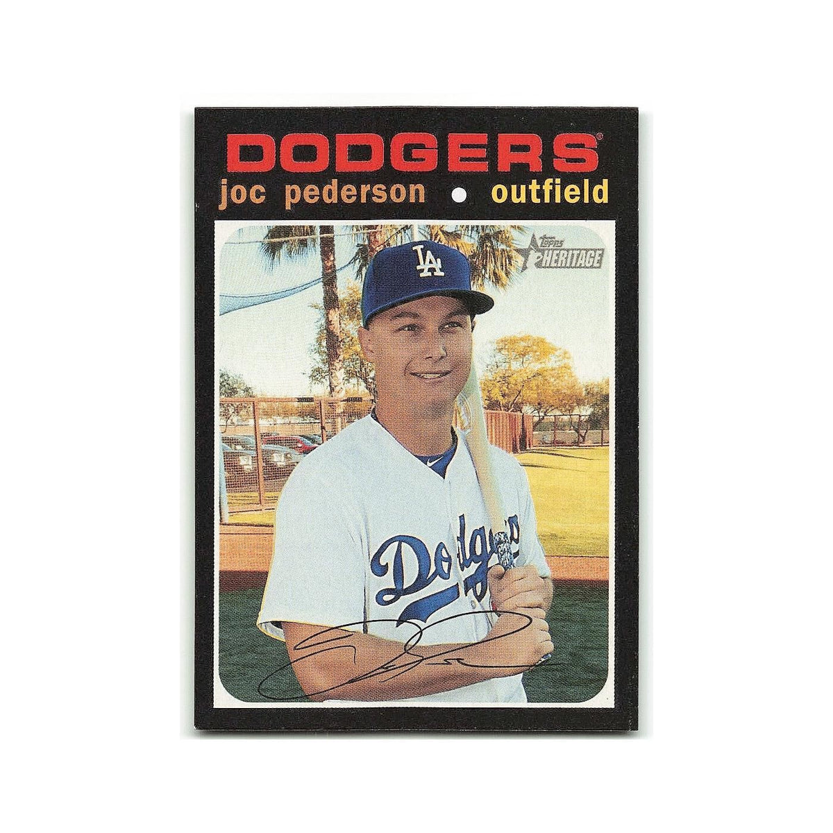 Joc Pederson 2020 Topps Heritage #224 Los Angeles Dodgers Baseball Card NM