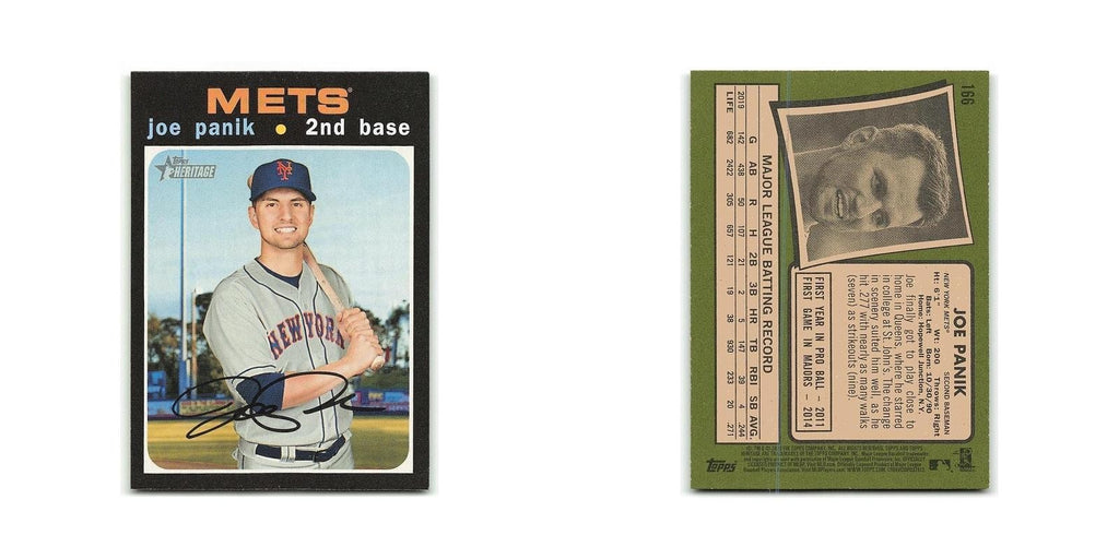 Joe Panik 2020 Topps Heritage #166 New York Mets Baseball Card NM