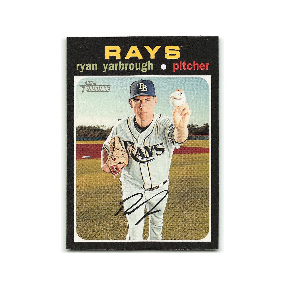 Ryan Yarbrough 2020 Topps Heritage #267 Tampa Bay Rays Baseball Card NM
