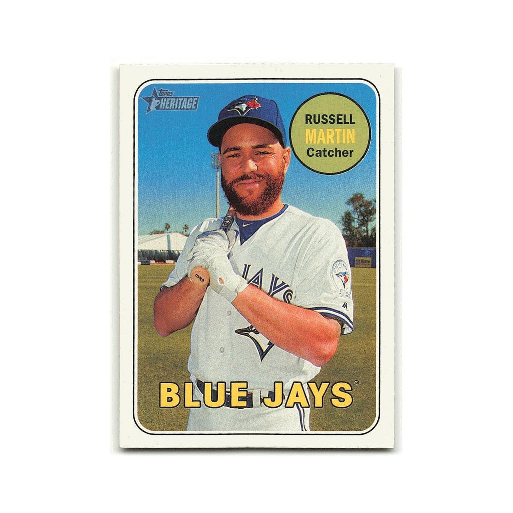 Russell Martin 2018 Topps Heritage #277 Toronto Blue Jays Baseball Card NM