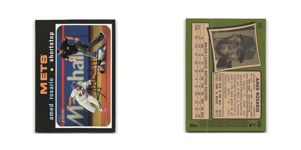 Amed Rosario 2020 Topps Heritage #355 New York Mets Baseball Card NM