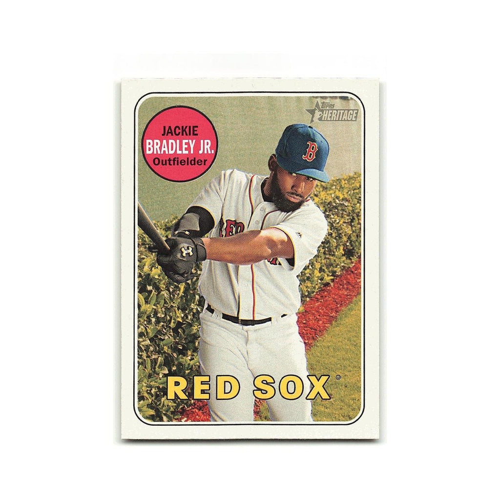 Jackie Bradley Jr. 2018 Topps Heritage #391 Boston Red Sox Baseball Card NM