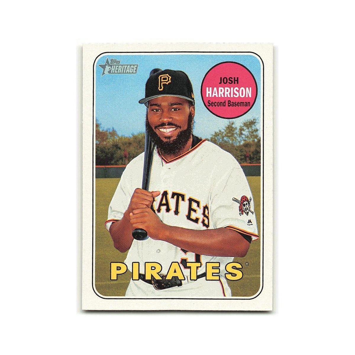 Josh Harrison 2018 Topps Heritage #105 Pittsburgh Pirates Baseball Card NM