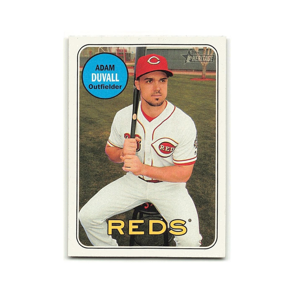 Adam Duvall 2018 Topps Heritage #89 Cincinnati Reds Baseball Card NM