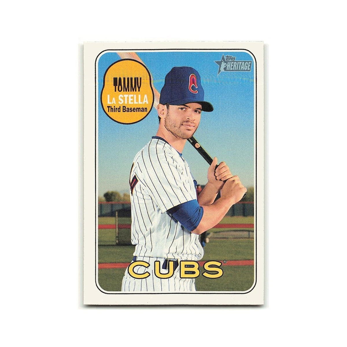 Tommy La Stella 2018 Topps Heritage #546 Chicago Cubs Baseball Card NM