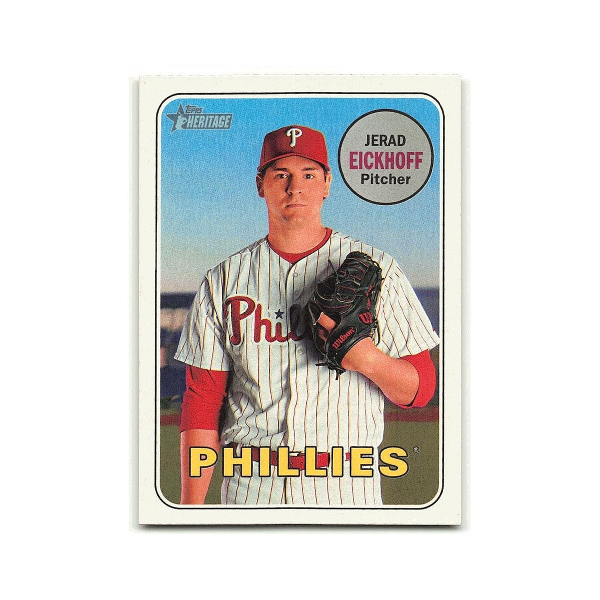Jerad Eickhoff 2018 Topps Heritage #392 Philadelphia Phillies Baseball Card NM
