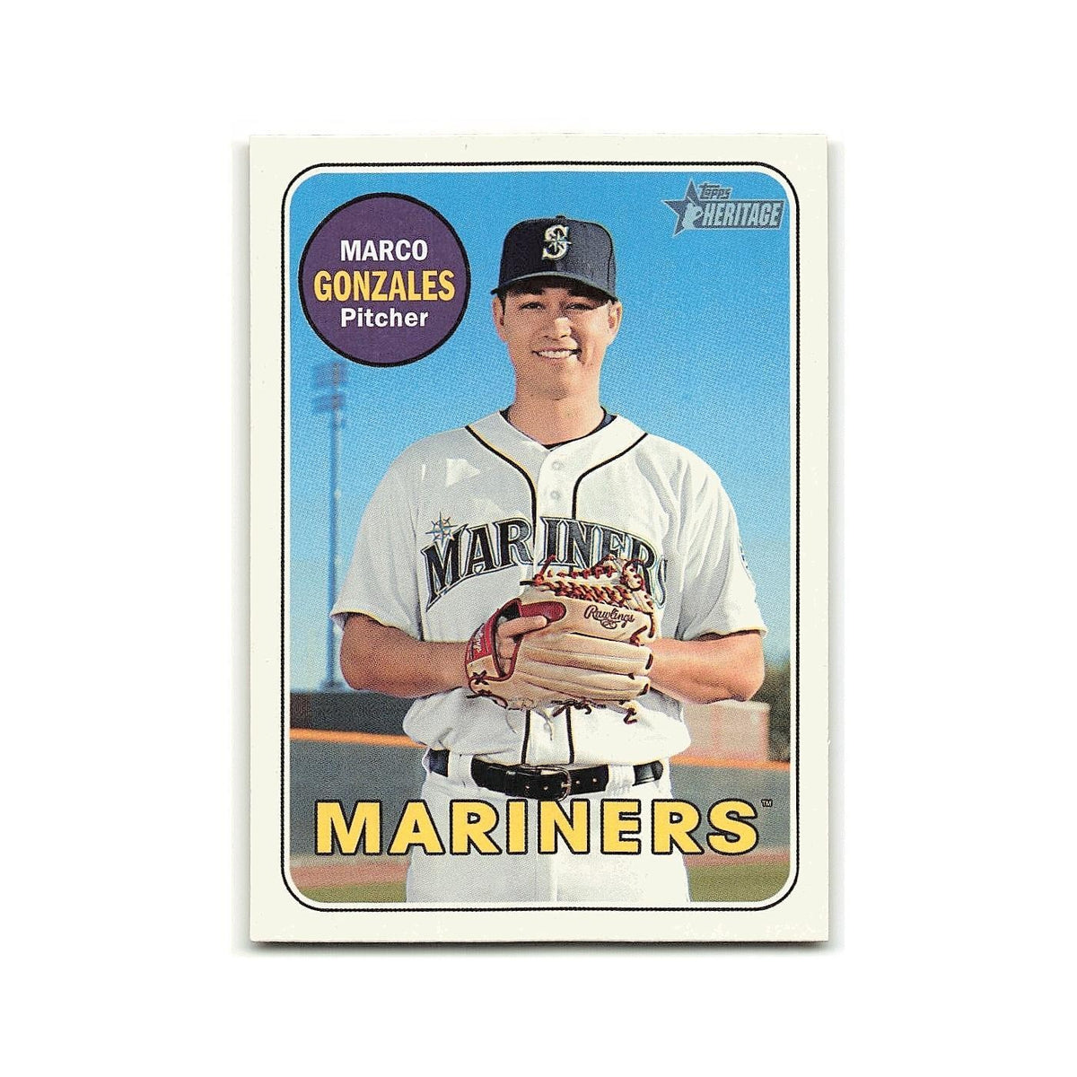 Marco Gonzales 2018 Topps Heritage #542 Seattle Mariners Baseball Card NM