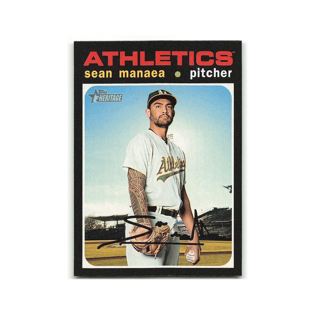Sean Manaea 2020 Topps Heritage #248 Oakland Athletics Baseball Card NM