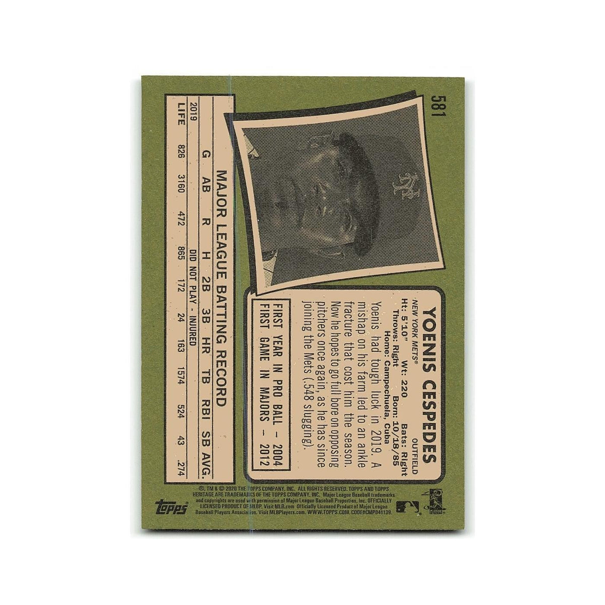 Roger Nelson 2020 Topps Heritage #581 Kansas City Royals Baseball Card NM