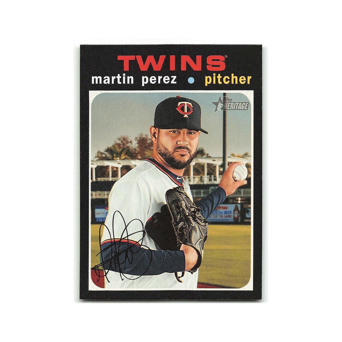 Martin Perez 2020 Topps Heritage #309 Minnesota Twins Baseball Card NM