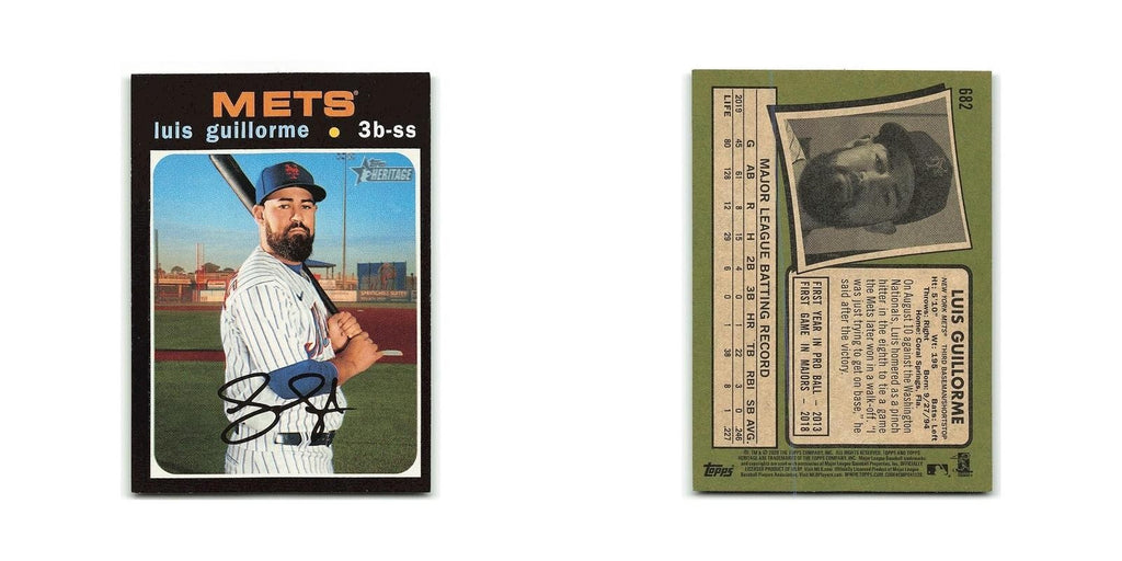 Luis Guillorme 2018 Topps Heritage #682 New York Mets Baseball Card NM