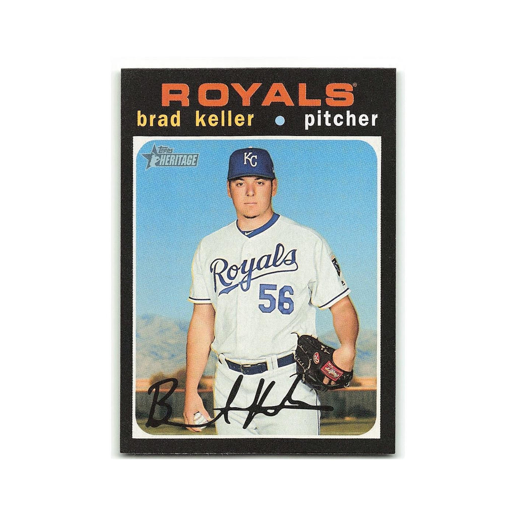 Brad Keller 2020 Topps Heritage #258 Kansas City Royals Baseball Card NM