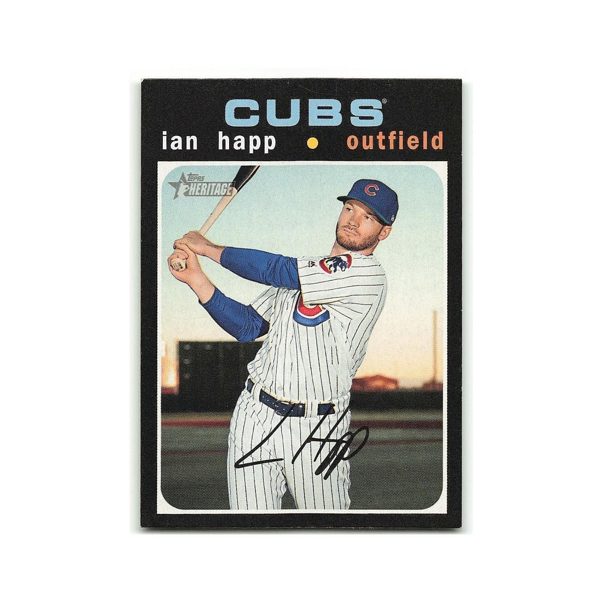 Ian Happ 2020 Topps Heritage #389 Chicago Cubs Baseball Card NM