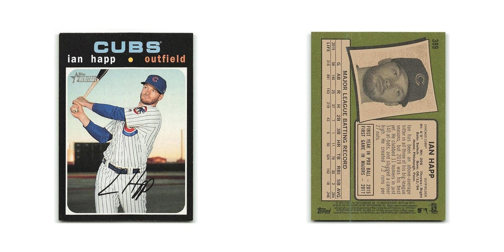 Ian Happ 2020 Topps Heritage #389 Chicago Cubs Baseball Card NM