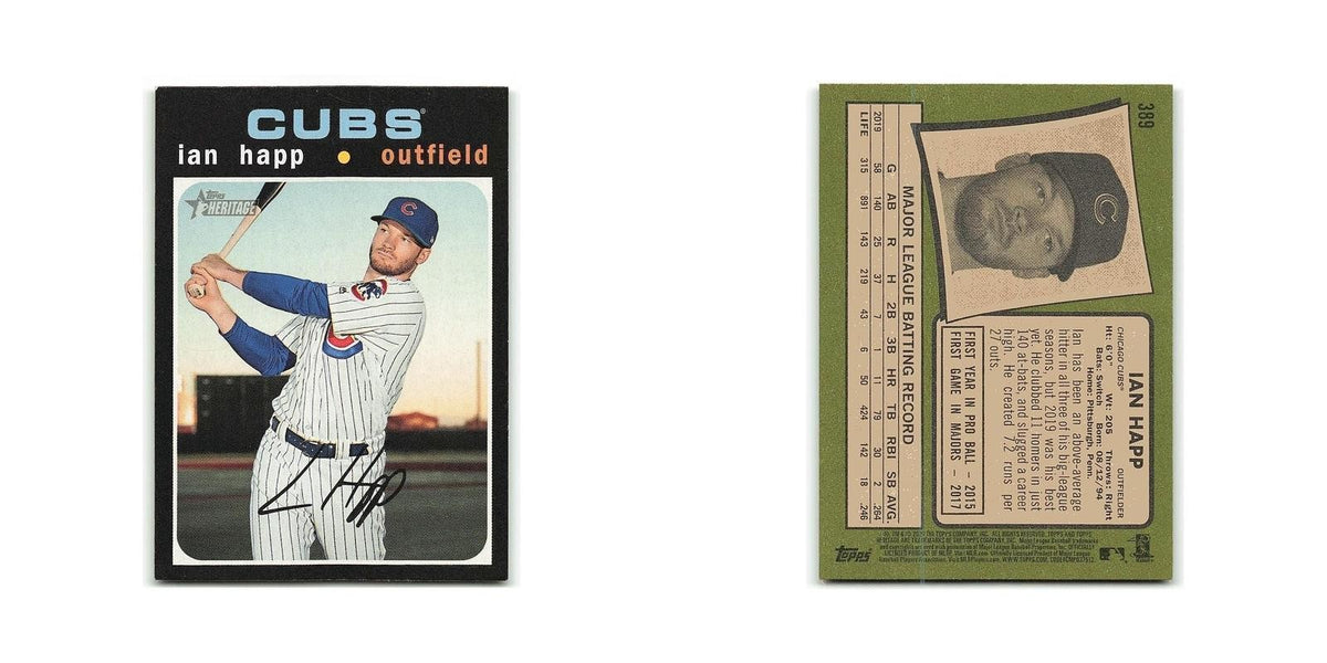 Ian Happ 2020 Topps Heritage #389 Chicago Cubs Baseball Card NM