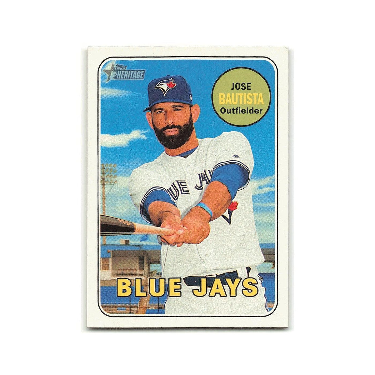Jose Bautista 2018 Topps Heritage #139 Toronto Blue Jays Baseball Card NM