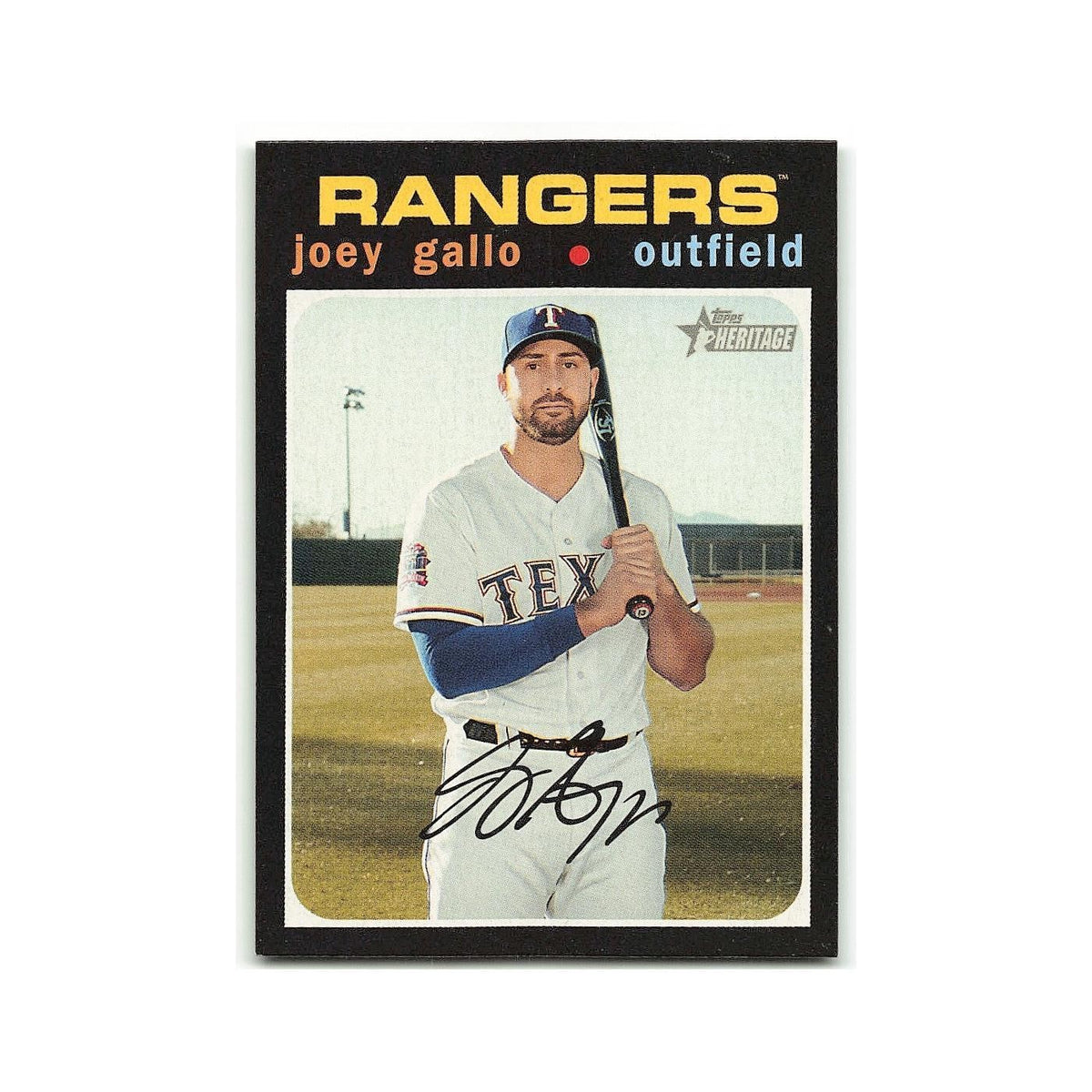 Joey Gallo 2020 Topps Heritage #233 Texas Rangers Baseball Card NM