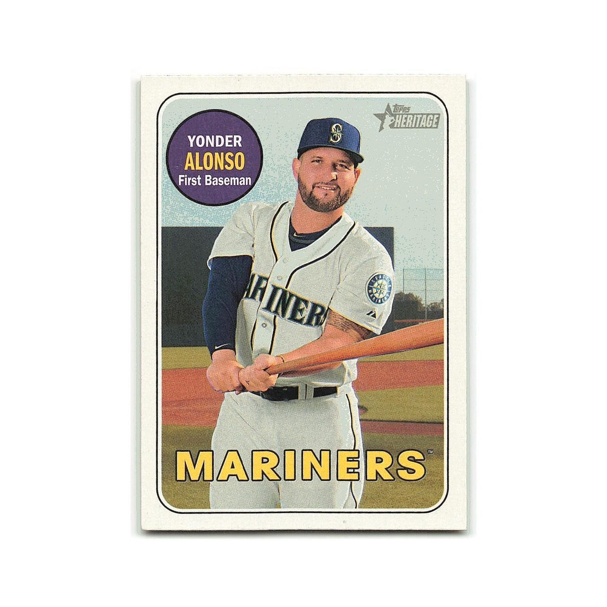 Yonder Alonso 2018 Topps Heritage #82 Seattle Mariners Baseball Card NM