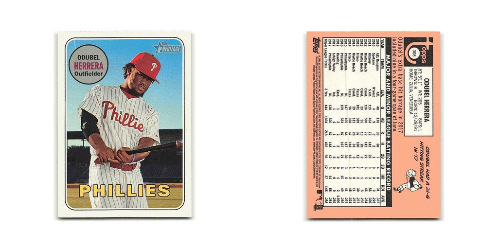 Odubel Herrera 2018 Topps Heritage #306 Philadelphia Phillies Baseball Card NM