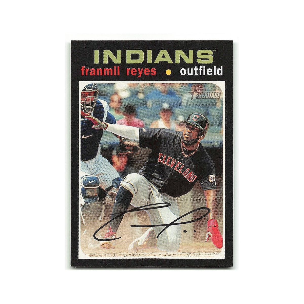 Franmil Reyes 2020 Topps Heritage #275 Cleveland Indians Baseball Card NM
