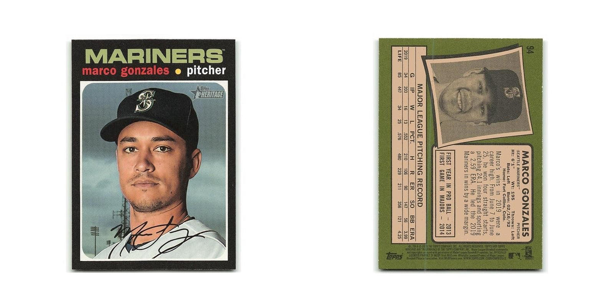 Marco Gonzales 2020 Topps Heritage #94 Seattle Mariners Baseball Card NM