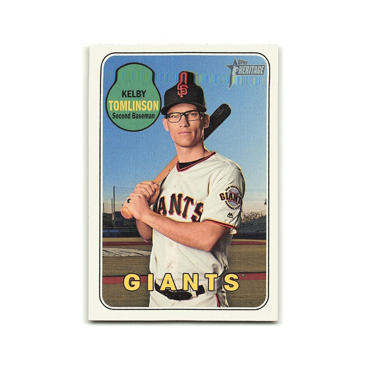 Kelby Tomlinson 2018 Topps Heritage #681 San Francisco Giants Baseball Card NM