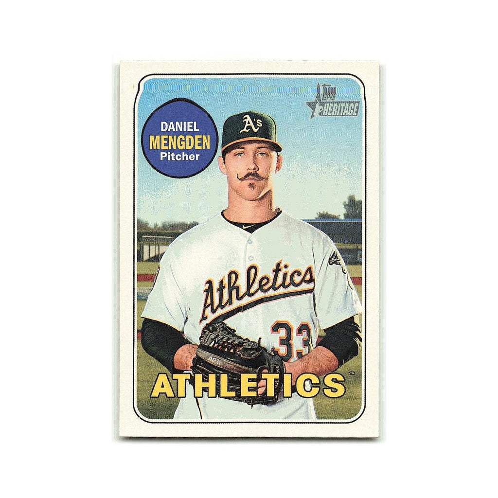 Daniel Mengden 2018 Topps Heritage #525 Oakland Athletics Baseball Card NM
