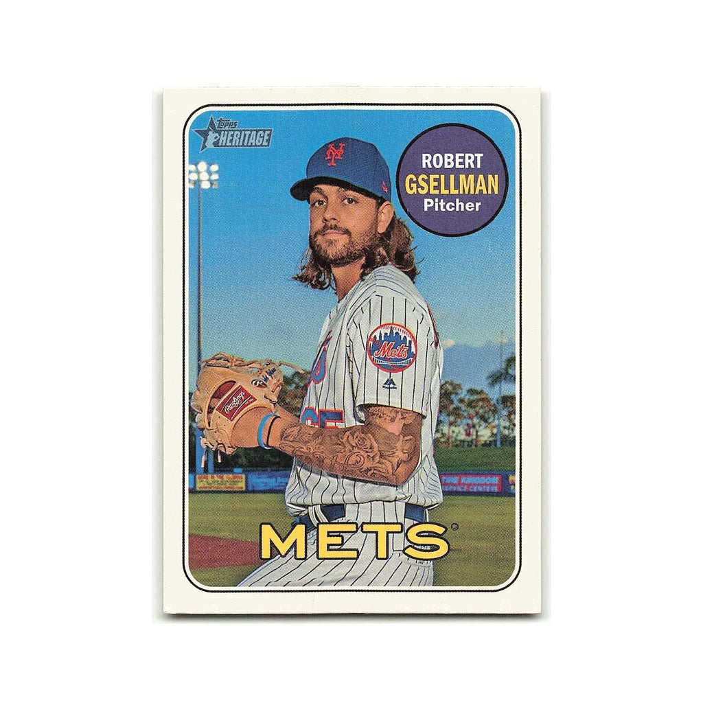 Robert Gsellman 2018 Topps Heritage #631 New York Mets Baseball Card NM